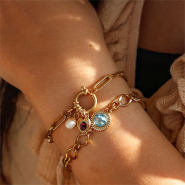 Nuevo  Piedras planas Preciosa y engastes de acero inox 