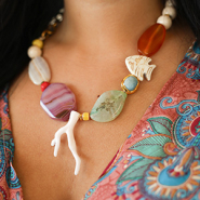 Set de inspiraciones Crea bonitos collares y pendientes con piedras naturales