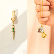 Set de inspiraciones Cree joyas originales con colgantes y medallones de latón