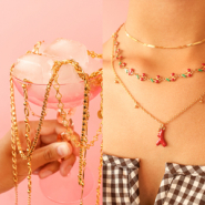 Set de inspiraciones Crea collares veraniegos con jasseron de acero inoxidable