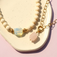 Set de inspiraciones Crea tu propia colección con abalorios y colgantes de piedra natural