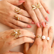 Set de inspiraciones Completa tu colección con nuestros anillos de acero inoxidable