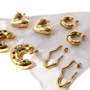 Set de inspiraciones Crea una colección preciosa con pendientes de acero inoxidable listos para usar