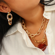 Nuevo  Nueva cadena jasseron de aluminio gruesa