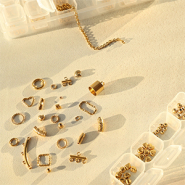 Set de inspiraciones Diseña joyas infinitas con fornituras de acero inox