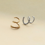 Nuevo BY31® Pendientes espiral y earcuffs con anilla