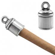 Abalorios metálicos DQ plata vieja Terminales metálicos DQ plata vieja