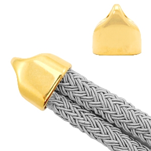 Terminal met&aacute;lica DQ (&Oslash;20x10mm) Dorado (sin n&iacute;quel)