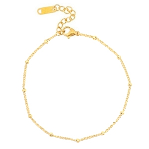 Pulsera tobillera Trendys bola (acero inox) Dorado