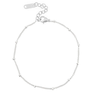 Pulsera tobillera Trendys bola (acero inox) Plateado