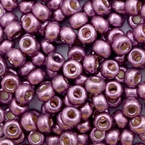 Miyuki Rocalla 6/0 Duracoat galvanized eggplant purple 6-4220