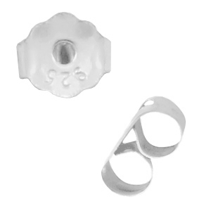 Plata 925 Fornituras cierre de pendientes Plata