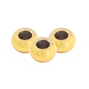 Abalorios acero inox 2mm Dorado