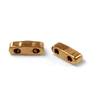 Abalorios Miyuki cuarto de tila 5x1.2mm Metallic dark bronze QTL-457