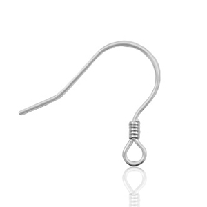 Plata 925 Fornituras pendiente de gancho Plata