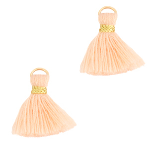 Borlas 1.5cm Oro-rosa caracola