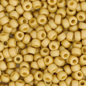 Rocalla Miyuki 8/0 Opaque glazed frosted citron yellow 8-4692