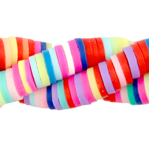 Abalorios Katsuki 6mm Mix arco&iacute;ris rosa fucsia