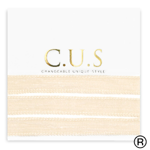 C.U.S&reg; cinta de joyer&iacute;a Beige melocot&oacute;n brillante