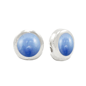 Abalorios met&aacute;licos DQ Azul n&aacute;car-plata vieja (sin n&iacute;quel)