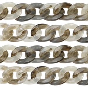 Cadena acr&iacute;lico 22mm Gris