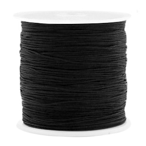 Hilo macram&eacute; 0.8mm Negro