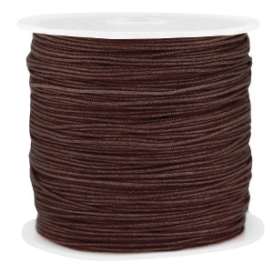 Hilo macram&eacute; 0.8mm Marr&oacute;n chocolate