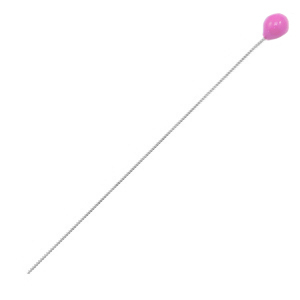 Fornituras met&aacute;licas DQ bastones cabeza bola 52mm Plata vieja-rosa (sin n&iacute;quel)