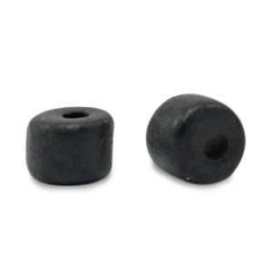 Abalorios de cer&aacute;mica griega DQ 5mm Negro