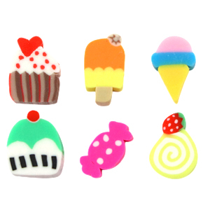 Abalorios de pol&iacute;meros caramelos Multicolor