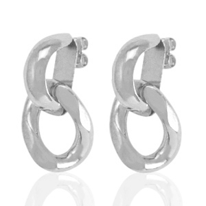 Metal TQ lat&oacute;n pendiente Plateado