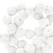 Piedras naturales 6 mm lava mate Blanco