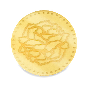 Cabuch&oacute;n Plexx 20mm Flor de nacimiento Enero-Clavel Dorado