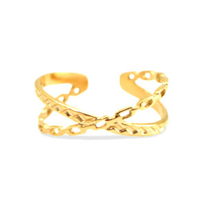 Anillos Acero Inox Dorado