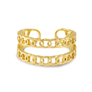 Anillos Acero Inox Dorado