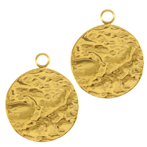 Colgantes Acero Inox 14mm Dorado