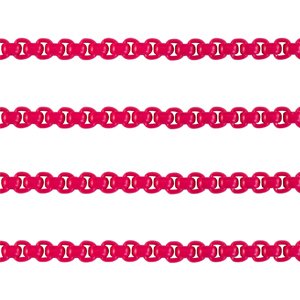 Jasseron eslab&oacute;n 3mm Rosa magenta