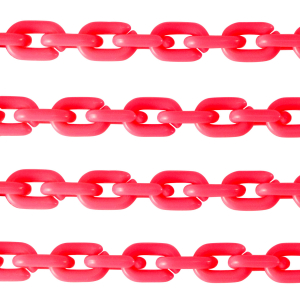 Cadena acr&iacute;lico 15mm brillante Rosa ne&oacute;n