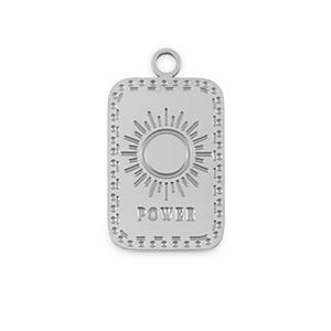 Colgantes Acero Inox La Luna 'Power' Plateado