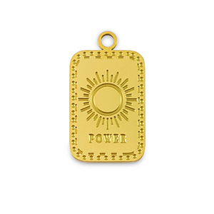 Colgantes Acero Inox La Luna 'Power' Dorado