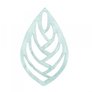 Colgantes de resina hoja Azul cielo