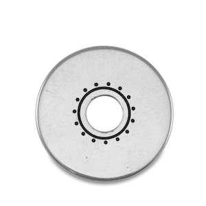 Abalorios met&aacute;licos DQ dona Plata vieja (sin n&iacute;quel)