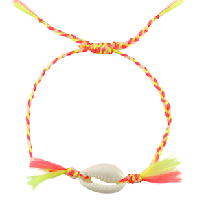 Pulseras Trendy kauri Amarillo n&eacute;on-rosa