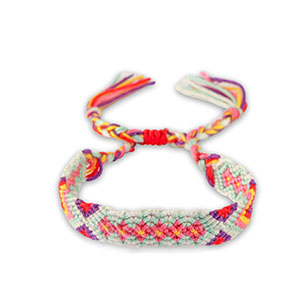 Pulseras Trendy Azul turquesa delicado-rosa