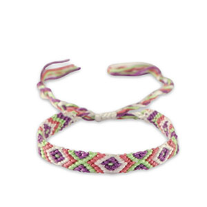Pulseras Trendy P&uacute;rpura Victoriano-blanco