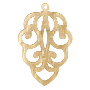 Colgantes de resina Beige arena