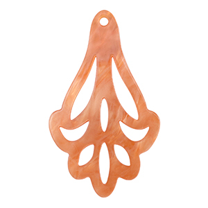 Colgantes de resina Rojo coral