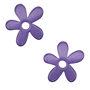 Colgantes Polaris Lucido flor P&uacute;rpura ultravioleta