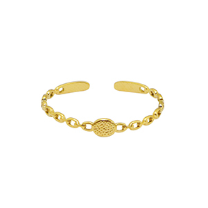 Anillos Acero Inox Dorado