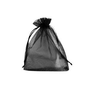 Bolso de organza 7x9cm Negro